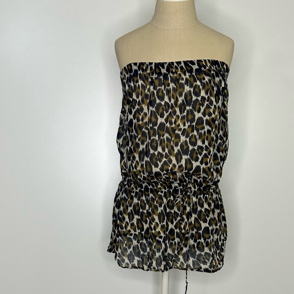 Forever21 animal print strapless top cover up Medium - Picture 16 of 16